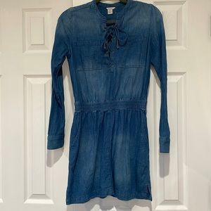 Guess long-sleeved Jean dress, size small